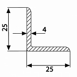 Уголок 25х25х4 Ст3 купить 