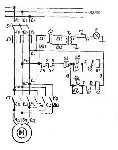 электрическая схема токарного станка тв 6