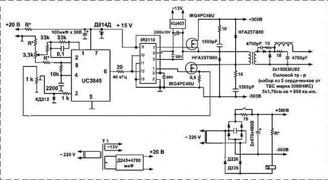 Принципиальная электрическая схема сварочного инвертора