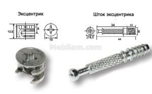 Эксцентриковая стяжка для мебели: установка и сборка